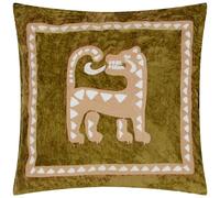 Wylder Tropics Dynasty Tiger Abstract Polyester Filled Cushion in Light Green | Size: 50 cm x 50 cm Wylder Tropics Light Green 50 cm x 50 cm