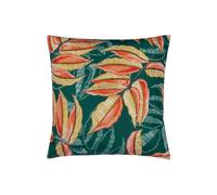 Wylder Tropics Ebon Wilds Akia Tropical Water & UV Resistant Outdoor Cushion in Teal | Size: 43 cm x 43 cm Wylder Tropics Teal 43 cm x 43 cm