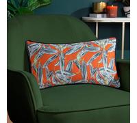 Wylder Tropics Ebon Wilds Nkiru Piped Cushion In Orange Orange