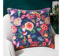 Furn Cushion Wylder Tropics Glorine Velvet Piped Polyester Filled Multicolor 50x50 cm