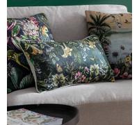 Wylder Tropics Leilani Lafra Tropical Chenille Polyester Filled Cushion Multi 30cm x 50cm
