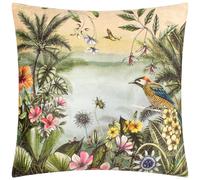 Wylder Tropics Leilani Rivera Tropical Floral Polyester Filled Cushion Multi 43cm x 43cm