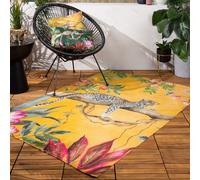 Wylder Tropics Leopard Outdoor Rug, Polyester, Ochre, 120 x 170 cm (Rectangular)