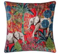 Wylder Tropics Mariella Velvet Piped Polyester Filled Cushion