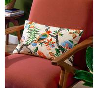 Furn Cushion Wylder Tropics Sittacula - Embroidered Polyester Filled - Multicolour 30x50 cm