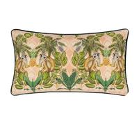 Wylder Tropics Valera Korba Monkey Tropical Piped Cushion Cover
