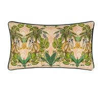 Wylder Valera Korba Monkey Cushion Cover - Multicoloured - 50cm x 30cm - Multicoloured - 100% Polyester