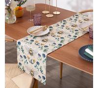 Wylder Wild Garden Table Runner - Washable Classic Country Floral Bumblebee Quick Drying Dining Table Decoration (Multicoloured - 220x35cm)