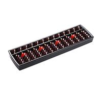 Wyleaves Plastic Abacus Soroban 13 Column Math Professional Abacus Chinese Japanese Calculator Counting with Reset Button, 9.4" ×2.7"×0.7"