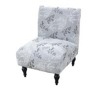 WYLEBER Armless Accent Chair Covers,Stretch Armless Chair Slipcovers with Elastic Bottom,Machine Washable(E)