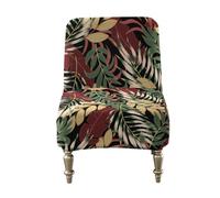 WYLEBER Armless Chair Covers,Stretch Modern Printing Armless Accent Chair Cover with Elastic Bottom,Easy to Install(H)