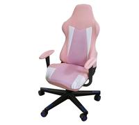 WYLEBER Gaming Chair Covers,Stretchable Universal Rotating Computer Gaming Chair Slipcovers with Armrest Covers,Removable Washable(Pink-White)