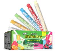 Wyler's Authentic Italian Ices, Fruit Flavoured Freeze Pops, Fat-Free & Gluten-Free Ice Poles, Assorted Flavours (Original & Berry), 70 x 42.5g Bars