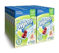 Wyler's Light Cherry Limeade Singles To Go Drink Mix Cherry Limeade, 8 Count (Pack of 12)