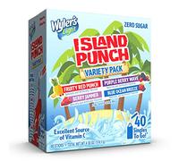 Wyler's Light Island Punch, Singles to Go Variety Pack, Fruity Red Punch, Purple Berry Wave, Berry Jammer and Blue Ocean Breeze, 40 Total Sticks