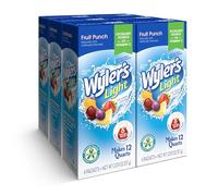 Wyler's Light Pitcher Packs, Water Drink Mix, Fruit Punch, 6 Boxes (36 Pitcher Packets)