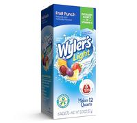 Wyler's Light Pitcher Packs Water Drink Mix, Fruit Punch, 6 Packets