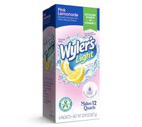Wyler's Light Pitcher Packs, Water Drink Mix,Pink Lemonade,6 Pitcher Packets