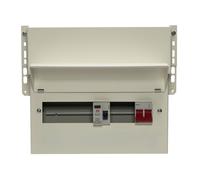 Wylex FALNMRS9SLMA 9 Way Split Load Meter Cabinet + 100A Main Switch, 80A 30mA Type A RCD