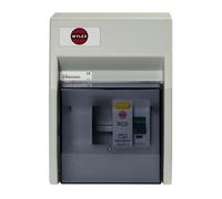 Wylex NHRS204/63 2 Way Insulated RCD Incomer Consumer Unit, 63A 30mA Type AC RCD