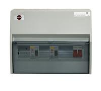 Wylex NHRS7SSLHI 7 Way Insulated High Integrity + 100A Main Switch, 2x 80A 30mA Type AC RCD