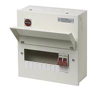 Wylex NM806L Metal Clad 100 Amp Double Pole Isolator Consumer Unit - 8 Way