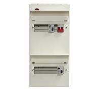 Wylex NMDRS14SSLHIA 14 Way Duplex High Integrity + 100A Main Switch, 2x80A 30mA Type A RCD
