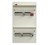 Wylex NMDRS18HI 18 Way Duplex High Integrity + 100A Main Switch, 3x80A 30mA Type A RCD