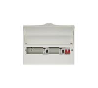 Wylex NMISS10SLMA 10 Way Dual RCD + 100A Main Switch, 2x80A 30mA Type A RCD