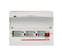 Wylex NMRS10SSLMHIA 10 Way High Integrity + 100A Main Switch, 2x80A 30mA Type A RCD