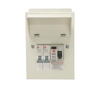 Wylex NMRS206/63GWUA 2 Way RCD Incomer Consumer Unit, 63A 30mA Type A RCD + 1xB6 & 1xB16 MCB
