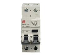 Wylex WRCBX6C2 WRCBX6C2 6A 30mA 2 Module SP+N C Curve 6kA Type A Stand Alone RCBO