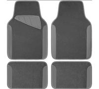 WYLFAFA 4 Piece Car Floor Mats for Mitsubishi Lancer/Lancer Evolution（EVO） 2013-2017, Carpet Floor Liners for Car Non-Slip Heavy Duty Vehicle Mats All Weather Interior Protection,Grey