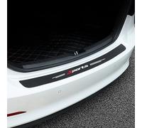 WYLFAFA Car Boot Sill Protector, Car Bumper Guard for Audi A3 Hatchback 2012-2026 Rear Scuff Plate Carbon Fibre Vinyl Sticker Trim Cover,Black A