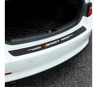 WYLFAFA Car Boot Sill Protector, Car Bumper Guard for Audi S5 Sportback 2012-2025 2026 Rear Scuff Plate Carbon Fibre Vinyl Sticker Trim Cover,Black C