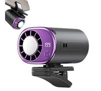 WYLFYJP Car Clip On Air Conditioner Fan With LED Display, 360° Rotation Personal Cooling Mini Fans, 199 Speeds Adjustable, USB Rechargeable Portable For Home, Office, Camping, Gym(Black)