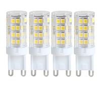 WYLIELAMSH AC 220V G9 LED Lamp Ceramic SMD2835 LED Bulb Warm White/Cold White Spotlight Replace Halogen Light 5Pcs(5W/Cool White)