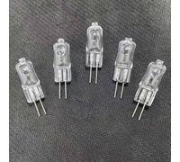 WYLIELAMSH G4 Halogen Light Bulbs 20W 35W 50W 120V G4 220V Base 2Pin Xenon Bulb (5 Pack) JCD Type Warm White Under Cabinet Puck Lighting Replacements 110V-20W