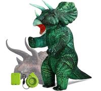 wylksylk Triceratops Costumes for Adults,Dinosaur Costume Adult,Inflatable Dinosaur Costume Adult (green)