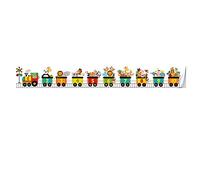 WYLNEP Wallpaper Borders self Adhesive Kids Animal Train Thicken Waterproof Vinyl Wall Covering Borders Home Tiles Decor Sticker 10X300CM
