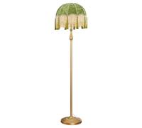 Wylolik French Rustic Floor Lamp Vintage Feeling Living Room Standing Lamps Tassel Study Standing Floor Lights Classic Modern Atmosphere Standing Floor Lamps