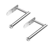 WYLWLS 2-Ways-Installation-Self-Adhesive and Screw in, Silver-Bathroom-Toilet-Paper-Holder-Wall-Mount,Sturdy for Mega Roll,Stainless-Steel,Tissue Holder for Bathroom(2, Silver)