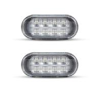 WYLWSHA Car Indicator For VW For Golf3 For Golf4 Polo For Passat 3B Polo 6N Sharan 1995 2PCS Normal Flashing Turn Signal Light Side Fender Marker Indicator Lamp Turn Signal Lamp(Clear lens)
