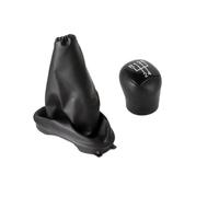 WYLWSHA for Clio 2 for II for Mk2 2001 2002 2003 2004 2005 Gear Shift Knob Manual Leather Stick Boot Gaiter Cover 8200071449 Car Gear Shift Knob(2Pcs Set B)