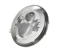 WYLWSHA For V-Star For XVS 650 950 1100 For Custom For Silverado 7 Inch Motorcycle LED Projector Headlight Motorbike Front Headlamp(Silver)