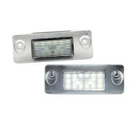 WYLWSHA Licence Number Plate Lamps For A3 For 8L For S3 For A4 For B5 For S4 For S5 White LED Number License Plate Light Rerplace OEM 8D9943021 2Pcs