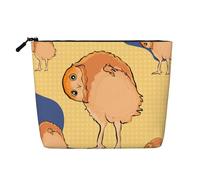 WYLXIN Crooked Owl Fake Hemp Makeup Bag. Environmentally Friendly And Durable, Simple Design, Easy To Store Your Beauty Essentials., Black, One Size