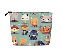 WYLXIN Cute Little Animals Fake Hemp Makeup Bag. Environmentally Friendly And Durable, Simple Design, Easy To Store Your Beauty Essentials., Black, One Size