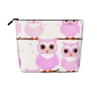 WYLXIN Cute Owl Fake Hemp Makeup Bag. Environmentally Friendly And Durable, Simple Design, Easy To Store Your Beauty Essentials., Black, One Size