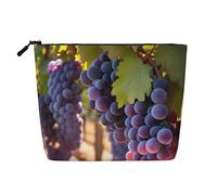 WYLXIN Desert Grapes Fake Hemp Makeup Bag. Environmentally Friendly And Durable, Simple Design, Easy To Store Your Beauty Essentials., Black, One Size